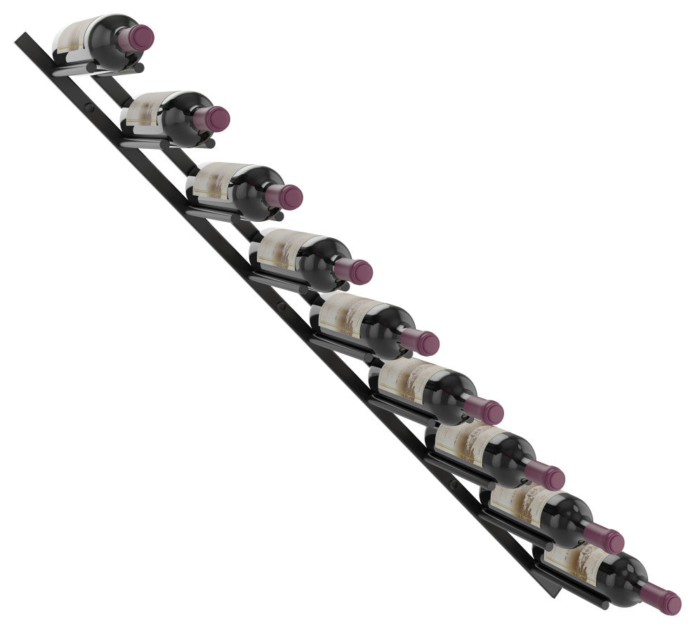 Vino Rails Flex 45 (cork forward modern wall mounted wine rack), Matte