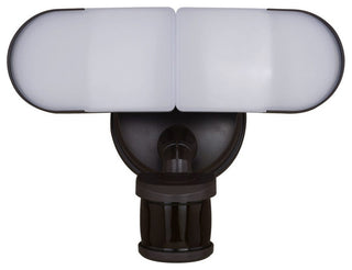 Lamdba 2 Light LED Outdoor Motion Sensor Linkable Flood Light Bronze