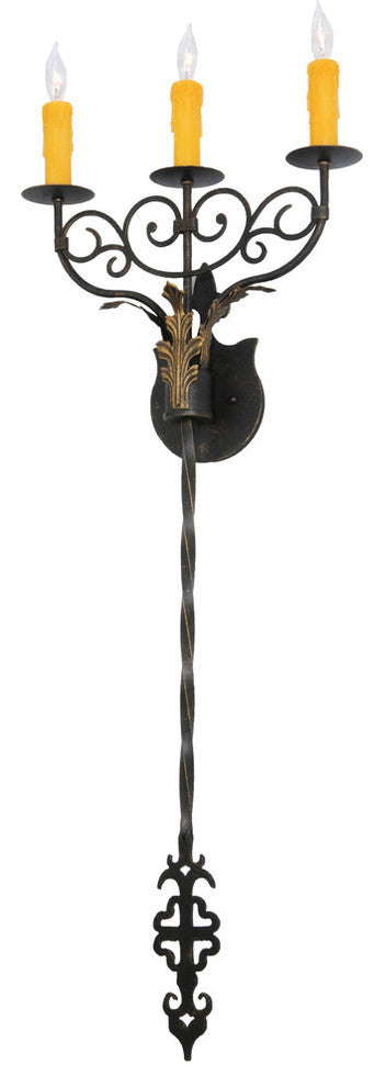15.5Wide Merano 3 Light Wall Sconce