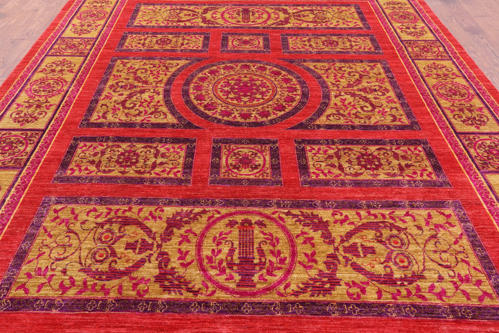 William Morris Hand-Knotted Wool Rug 8' 10" X 11' 10" Q6449