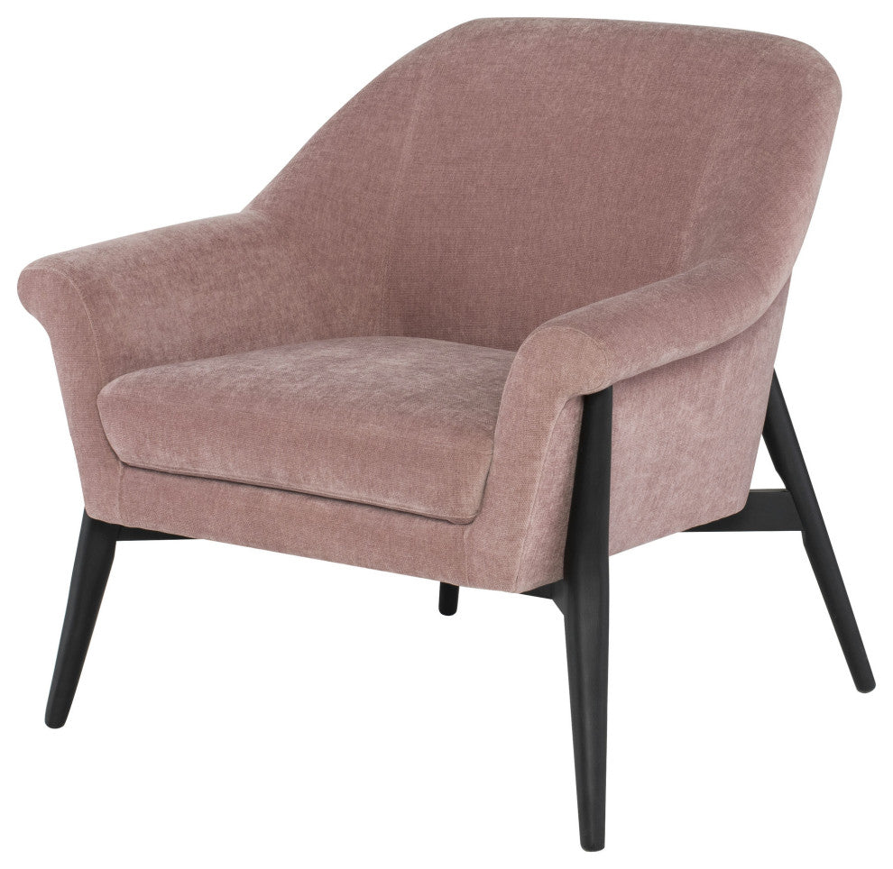 Charlize Dusty Rose Fabric Occasional Chair