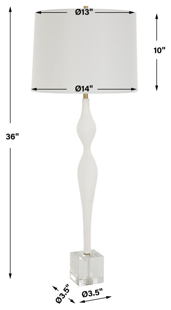 Uttermost Helena Slender White Table Lamp
