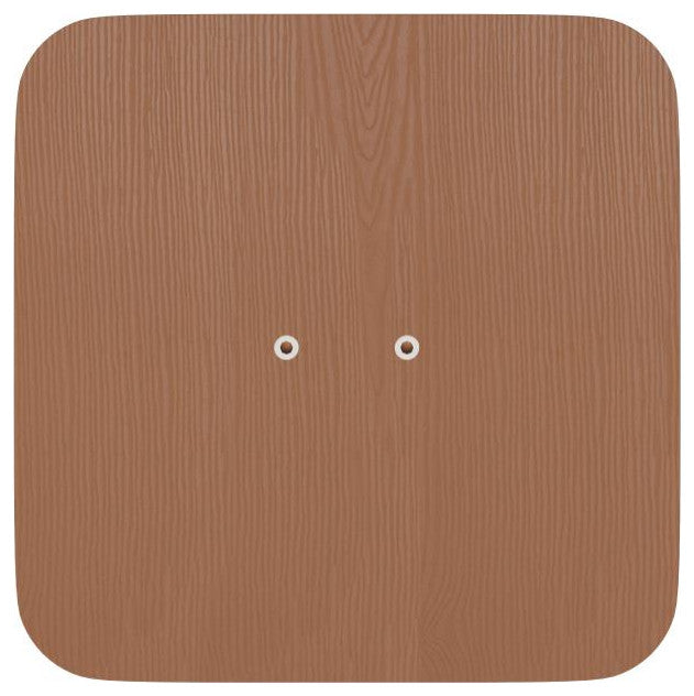 4PK Teak Poly Resin Wood Seats with Rounded Edges
