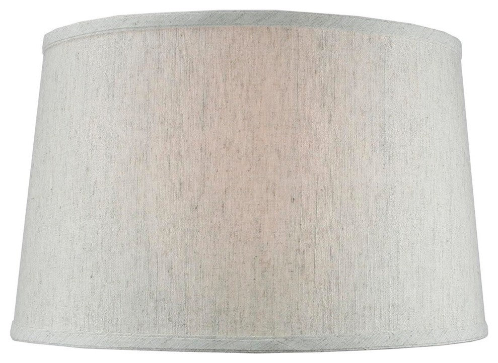 Shallow Drum Hard Back 1 14"x16"x10", Textured Oatmeal, 14"x16"x10"