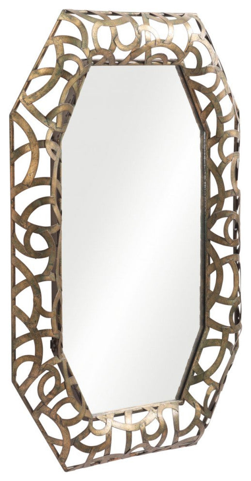 Kin Mirror Antique Gold