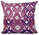 Free Spirit, Geometric Print Pillow, Purple, 26"x26"