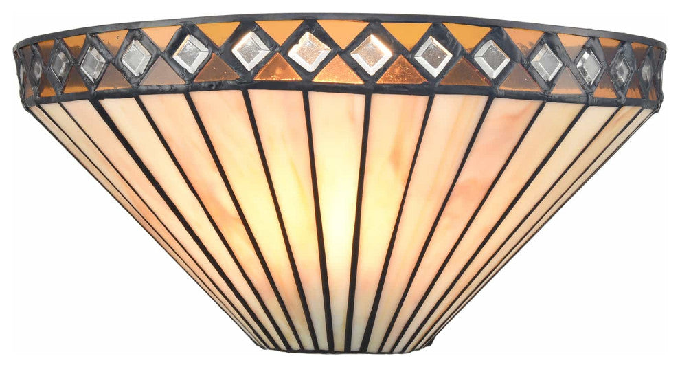 Tiffany Style Wall Sconce 1-Light Stained Glass Wall Light