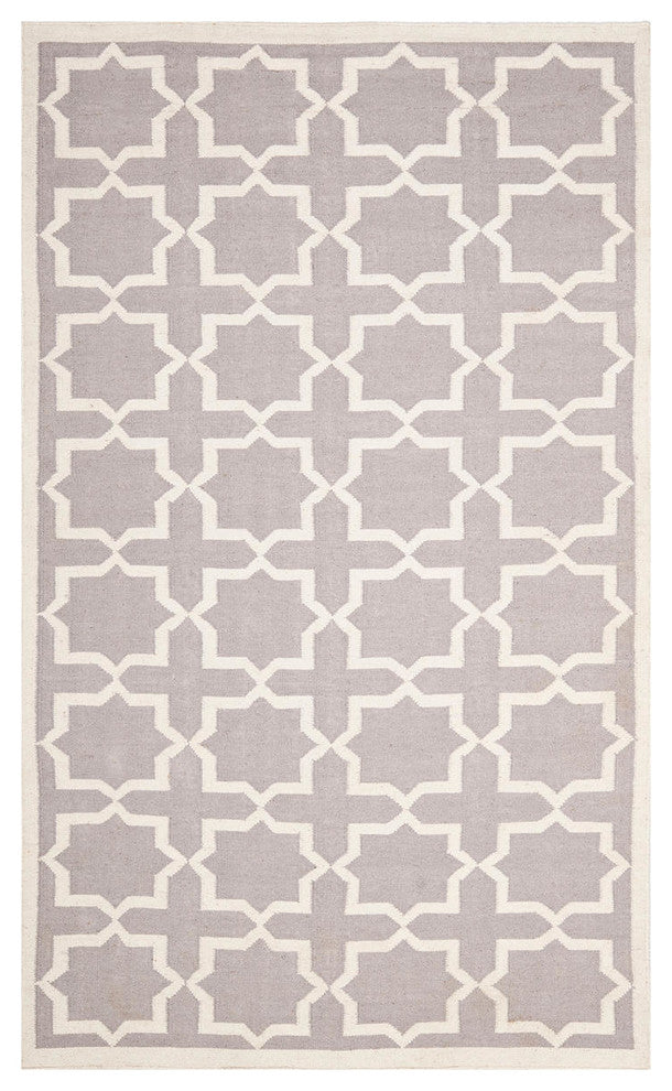 Safavieh Dhurries Dhu549G Gray, Ivory Area Rug