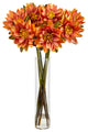Nearly Natural 30" Lotus Artificial Arrangement, Cylinder Vase