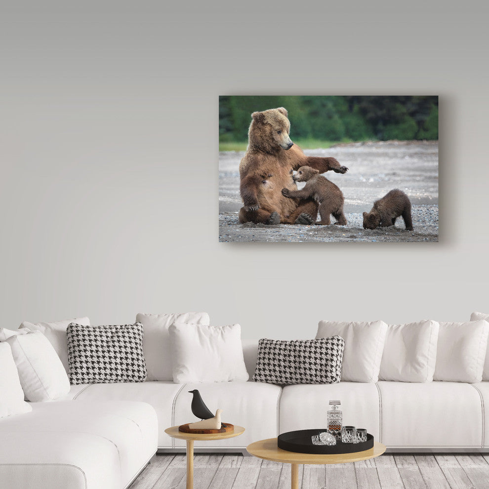 Renee Doyle 'A Mothers Love Bears' Canvas Art, 32"x22"