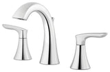 Weller 2-Handle 8" Widespread Bathroom Faucet, Polished Chrome