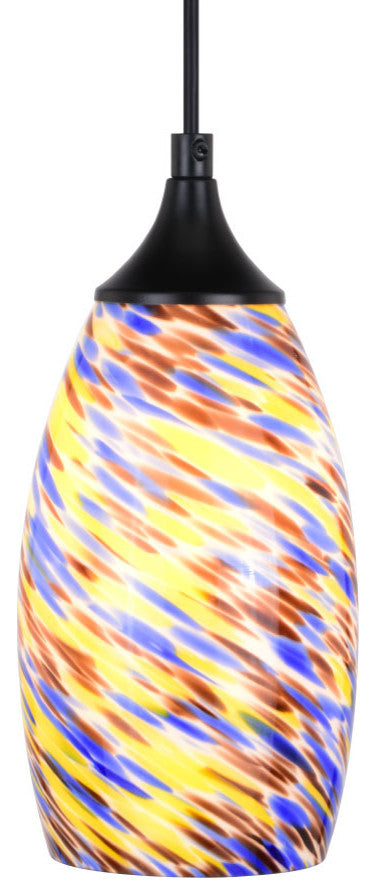 Vaxcel Lighting P0386 Milano 5"W Mini Pendant - Matte Black