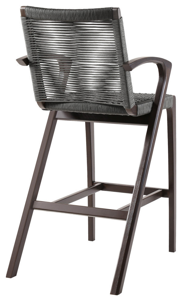 Nabila Outdoor Stool, Dark Eucalyptus, Counter Height, Counter Height