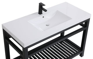 Home Living 22" Modern Black-Light Bathroom Vanity