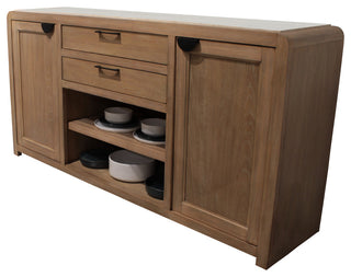 Parker House Escape Dining Rectangular Table With console and 8 caster chairs