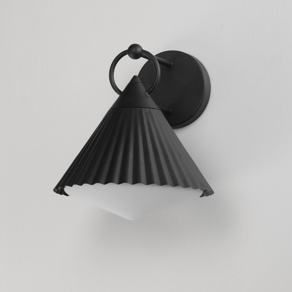 Maxim 35134 Odette 12" Tall Wall Sconce - Black