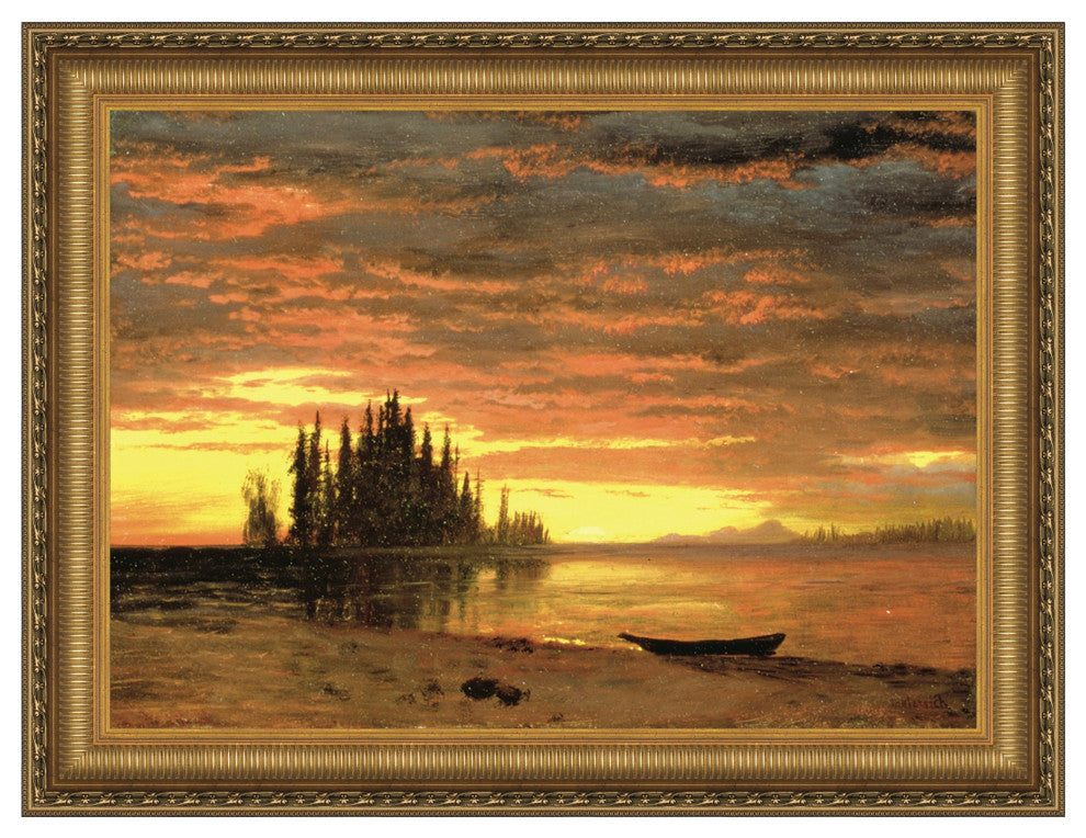 "California Sunset" Stretched Canvas Replica, 21"x17"