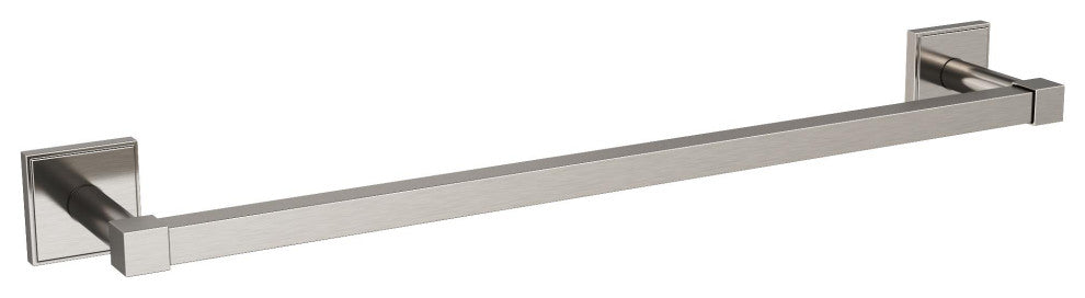 Appoint Traditional Towel Bar, Brushed Nickel, 18" Center-to-Center