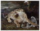 "A Lioness & a Heron" Digital Paper Print by James Ward, 24"x19"