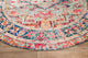 Round Chaloon Distressed Area Rug, 8' Round
