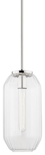 Bennett 1-Light B Pendant Aged Brass Finish Clear Glass