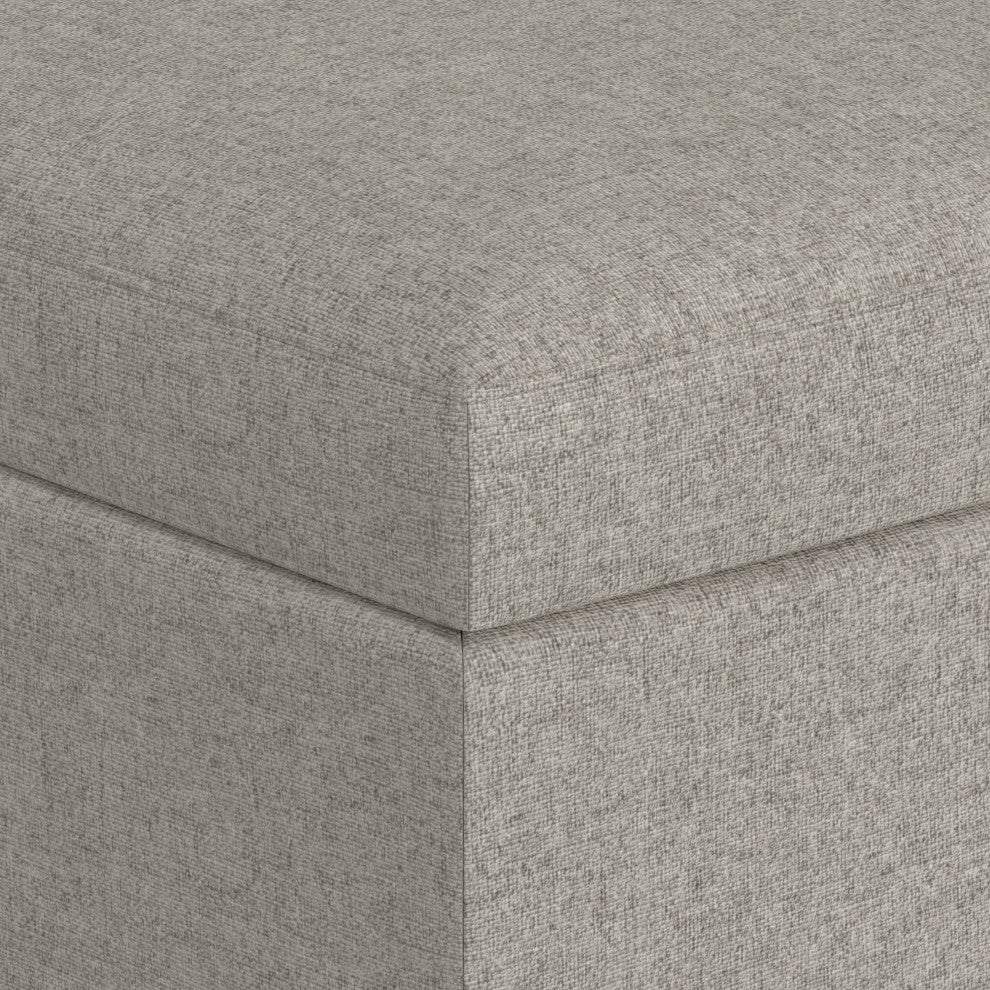 Owen Coffee Table Storage Ottoman, Cloud Gray