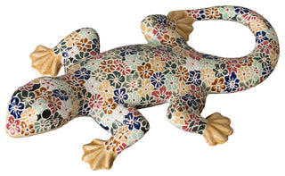 Floral Ceramic Gecko