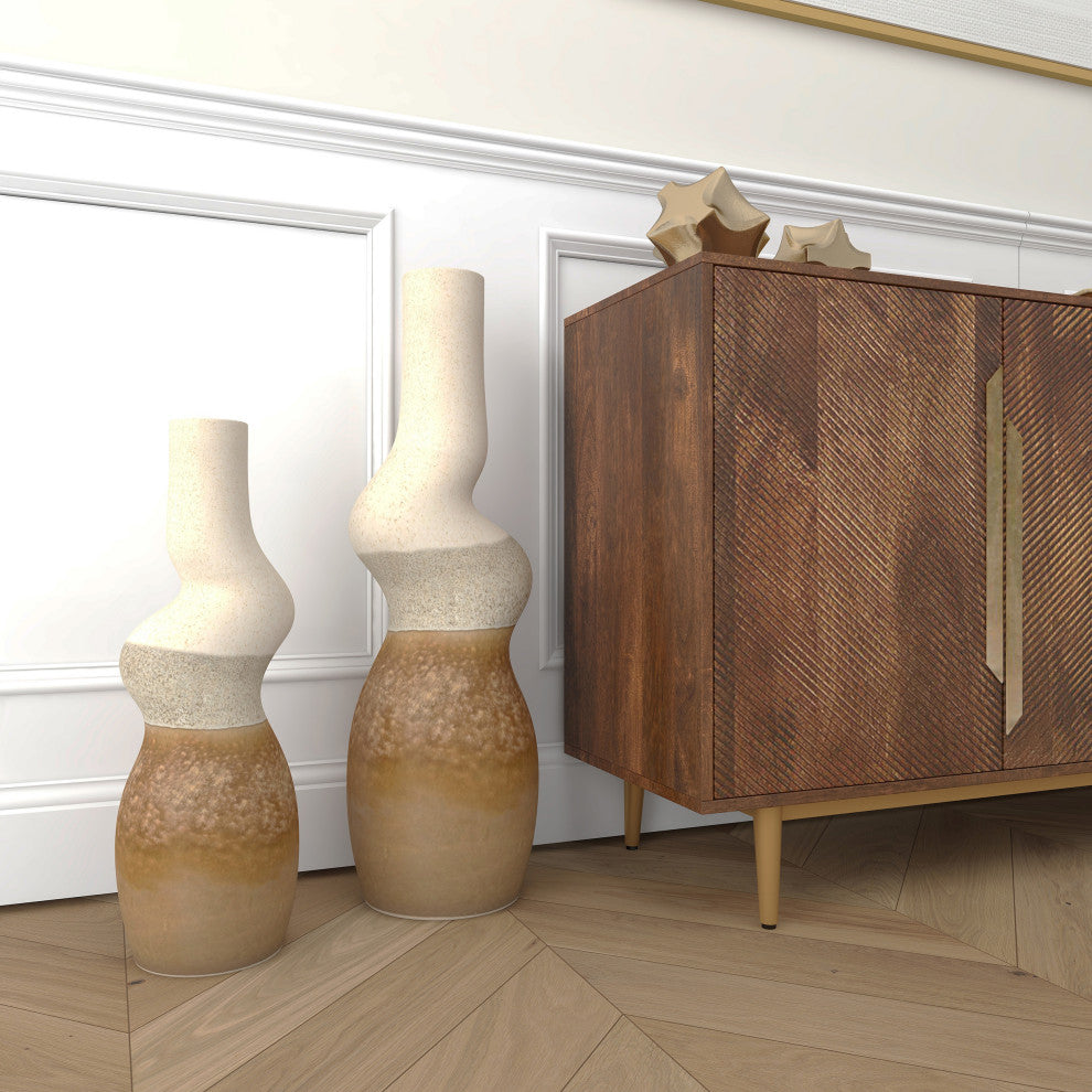 Malone Ceramic Floor Vase, Small