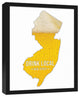 New Jersey Drink Local Beer Wall Art, Framed Canvas