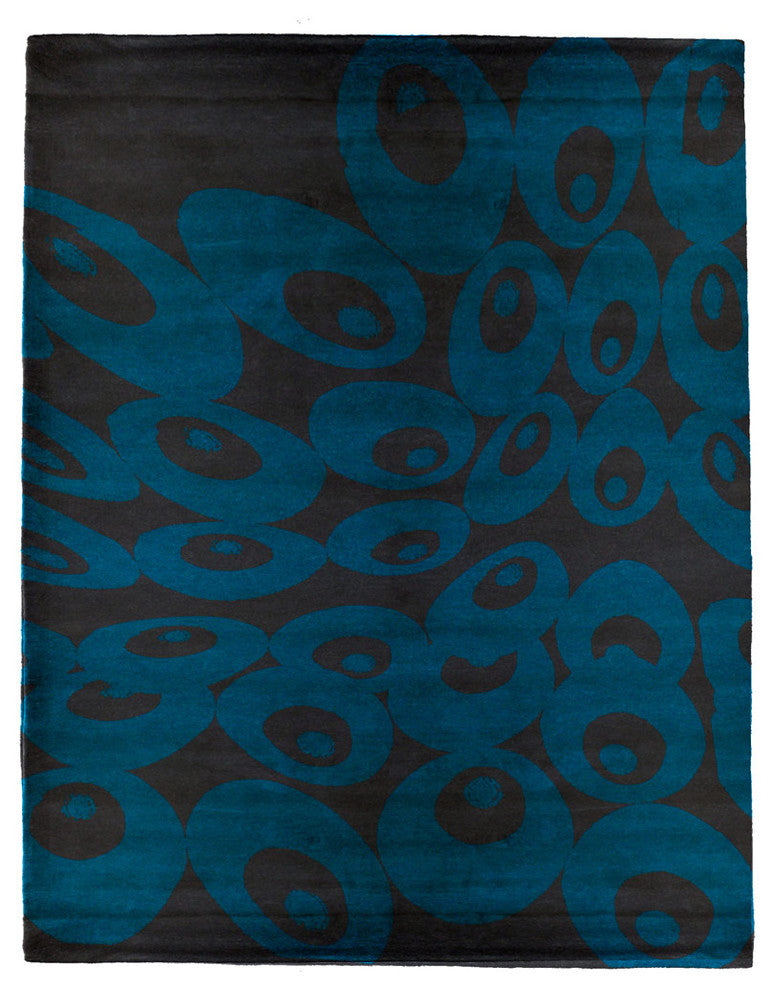 Rift Aqua Signature Rug, 8' Square