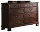 HomeRoots 18" X 59" X 38" Dark Walnut Wood Dresser