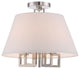 Libby Langdon for Crystorama Westwood 5 Light Polished Nickel Ceiling Mount