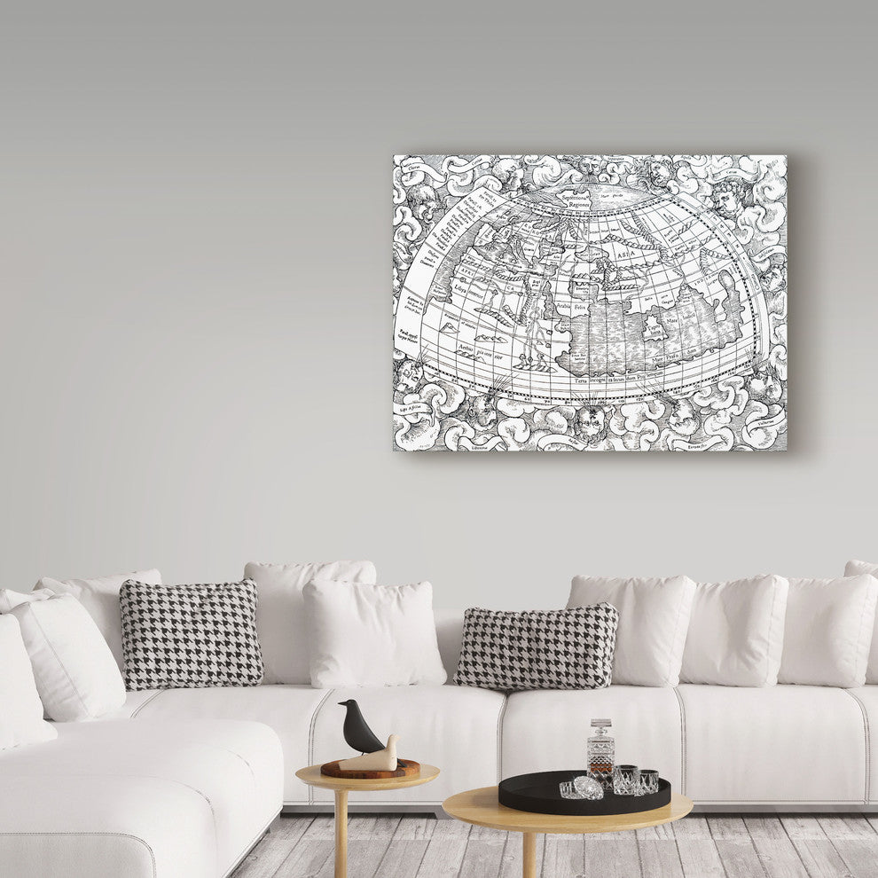Greek School 'Ptolemy Of Alexandrias Map' Canvas Art