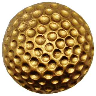 Golf Ball Cabinet Knob, Small, Lux Gold