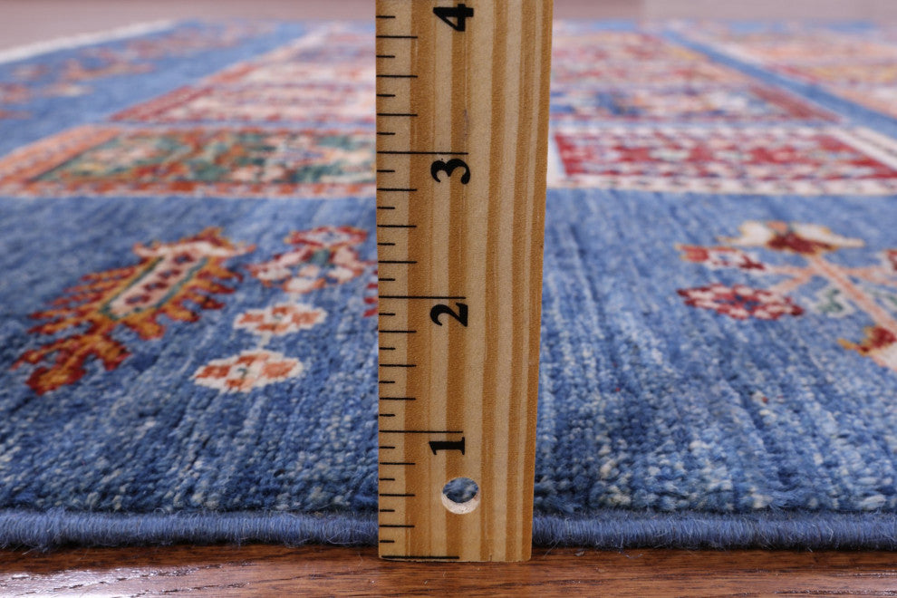 Tribal Persian Gabbeh Handmade Rug 5' 3" X 6' 5" Q10345