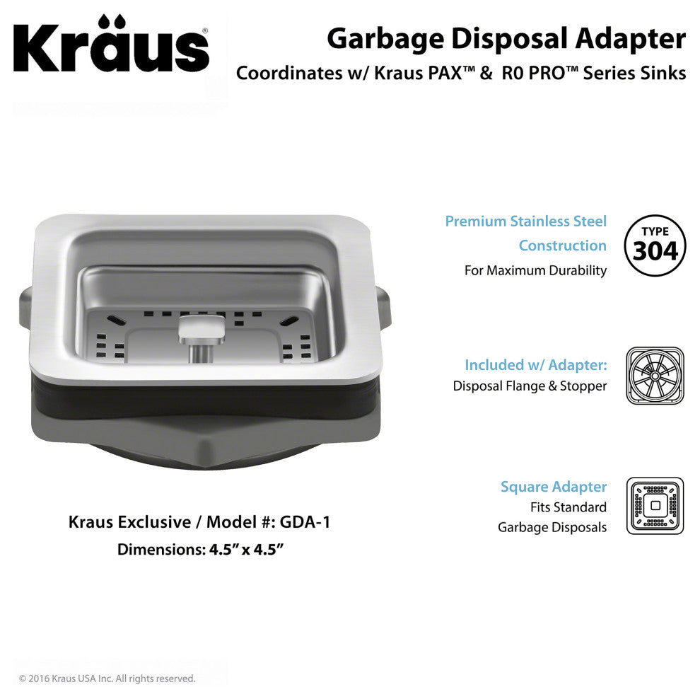 Pax Garbage Disposal Adapter for Pax Kitchen Sink