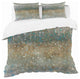 Brown Rain Geometric Duvet Cover Set, Twin