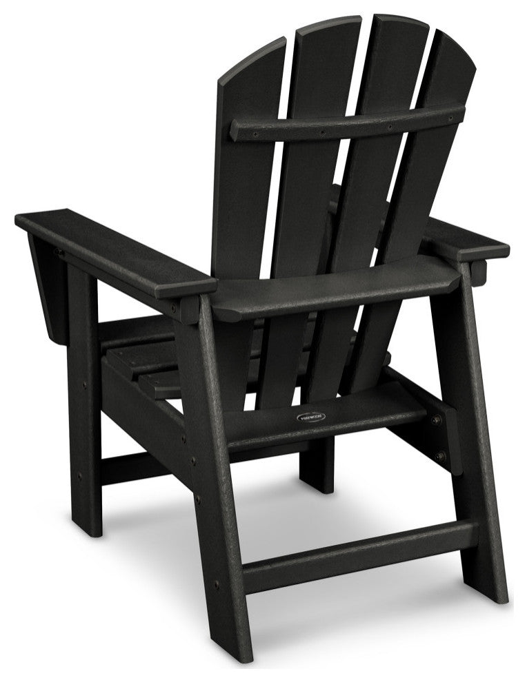 Polywood Kids Casual Chair, Black