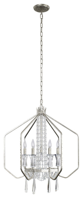 Varaluz-270P07TR-Seven Light Pendant Transcend Silver