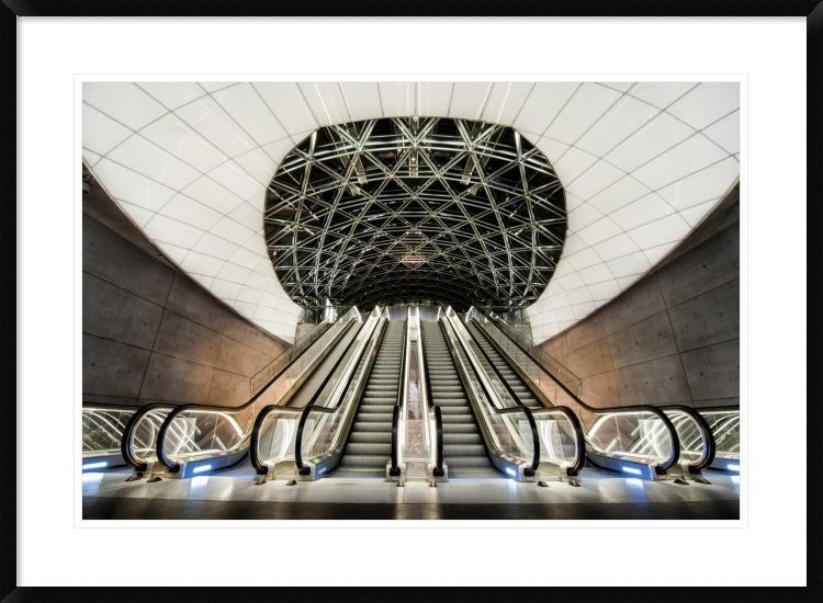 "Below The Concrete Surface" Framed Digital Print by Jacek Oleksinski, 38"x28"