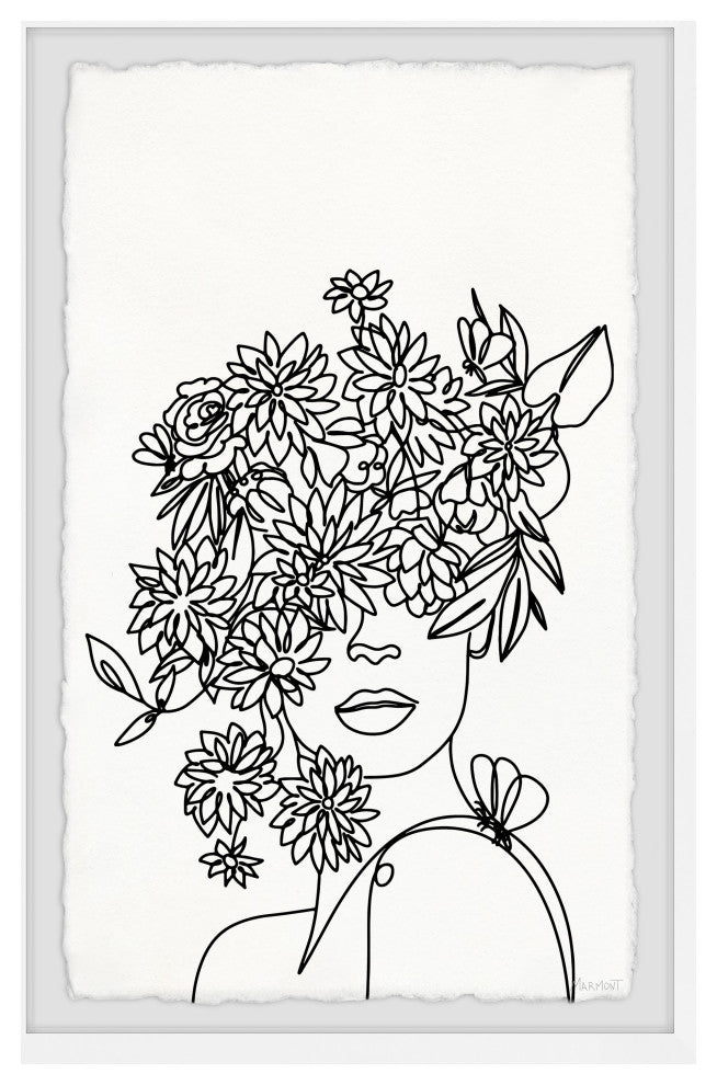 "Flower Is a Smile" Framed Painting Print, 20x30