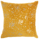 Nourison Mina Victory Luminecence Metallic Splash Gold Throw Pillow