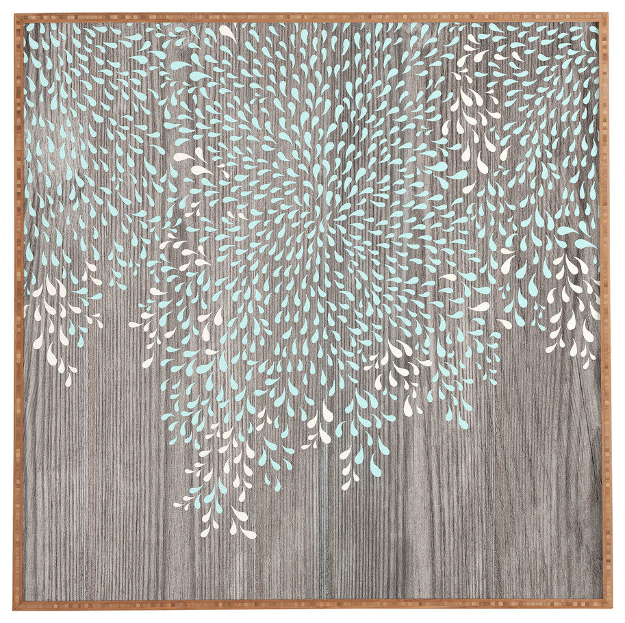 Deny Designs Iveta Abolina Coastal Raindrops Framed Wall Art