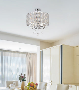 Emelia 17" Flush Mount, Chrome