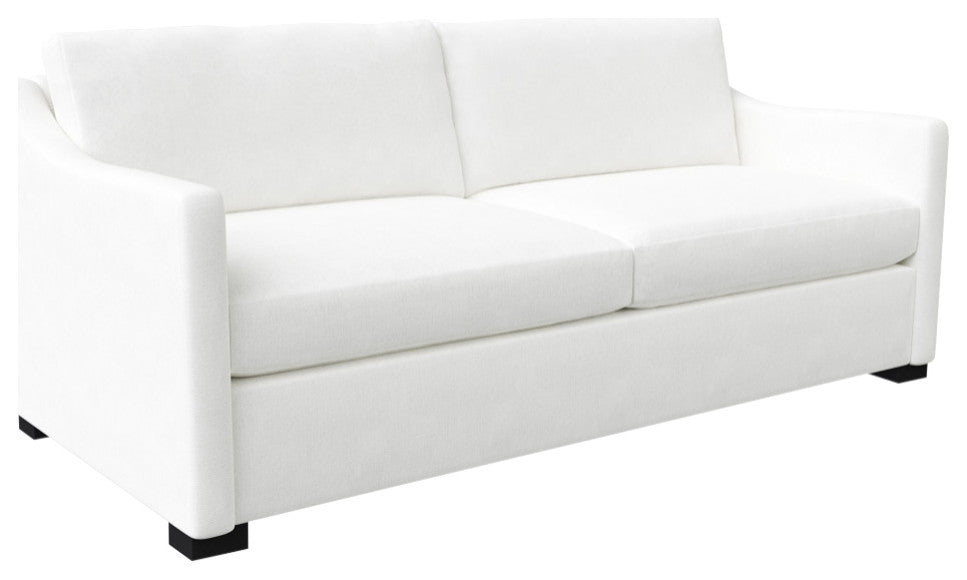 Nativa Interiors Ashley 83" Sofa, Off White, Depth: Deep Plush