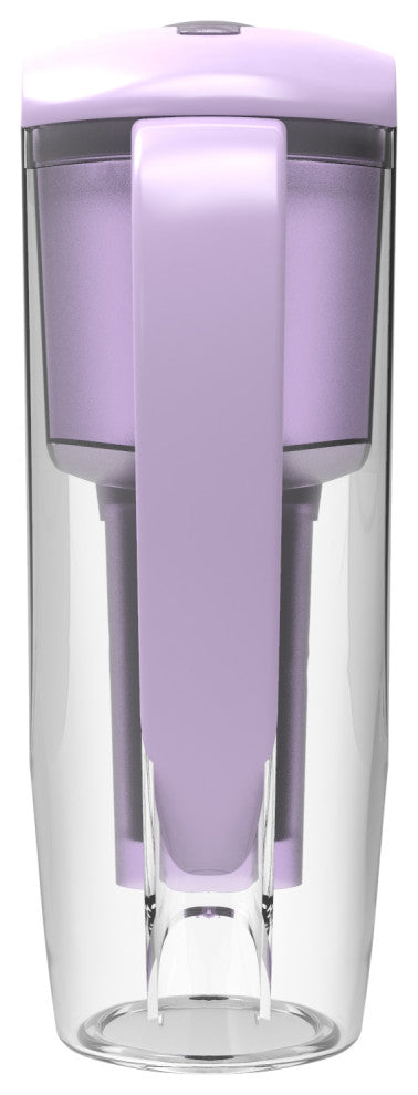 Drinkpod Alkaline Water Filter Pitcher With 8-Stage Cartridge, Lavender