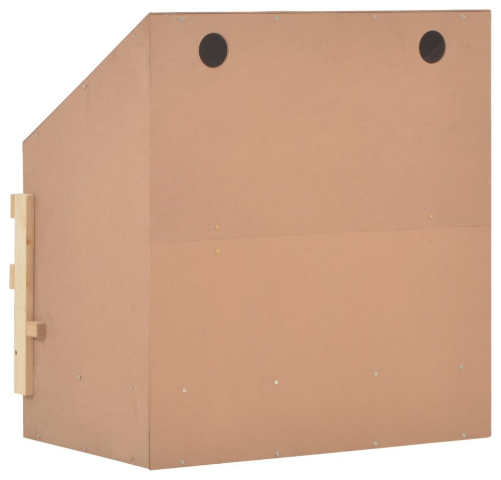vidaXL Chicken Nesting Boxes 2 Compartments Hen Laying Nest Solid Wood Pine
