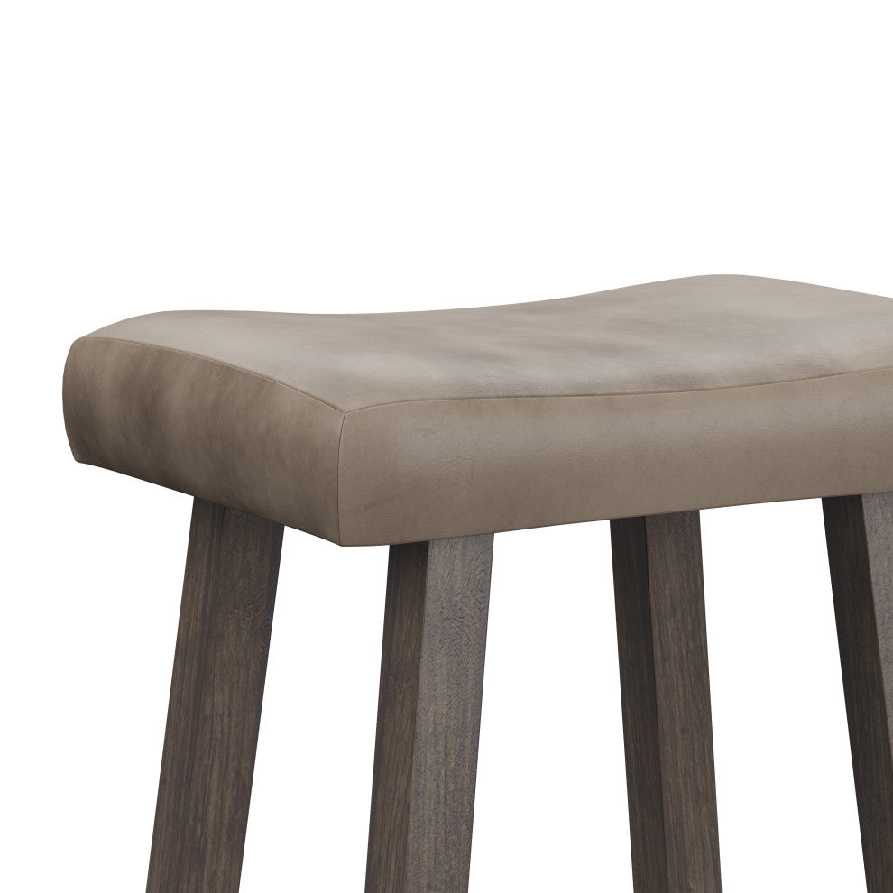 Hillsdale Saddle Backless Bar Height Stool