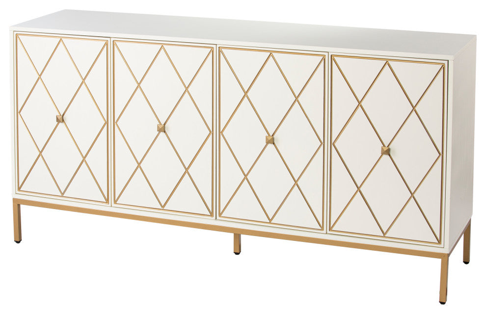 Crewe board Cabinet w/ Storage - Cream