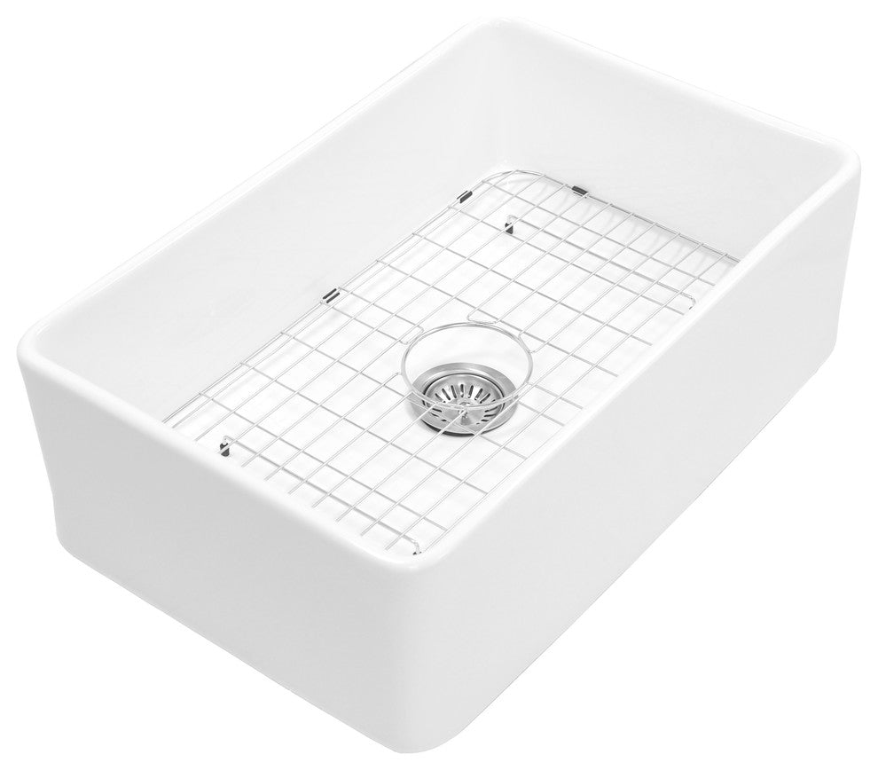 Charleston 30" Reversible Fireclay Farmhouse Kitchen Sink